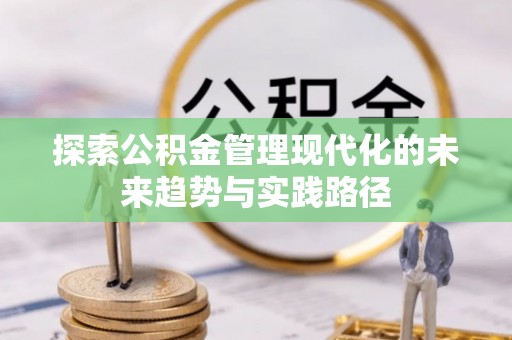 墨江探索公积金管理现代化的未来趋势与实践路径