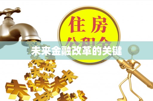 墨江未来金融改革的关键