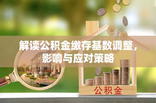 墨江解读公积金缴存基数调整，影响与应对策略